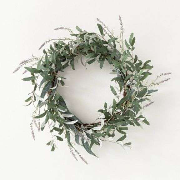 Threshold Designed W/Studio McGee | Accents | Mixed Eucalyptus Leaf Berry Wreath Threshold Designed With Studio Mcgee 653181d44ba08a713cad463e