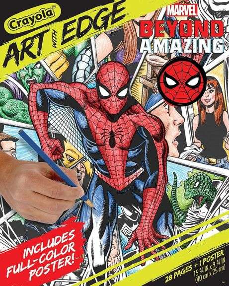 Crayola Art with Edge Spiderman Beyond Amazing Coloring Pages (28pgs