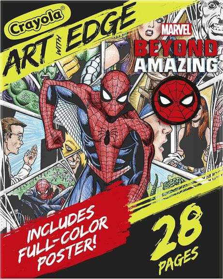 Crayola Art with Edge Spiderman Beyond Amazing Coloring Pages (28pgs