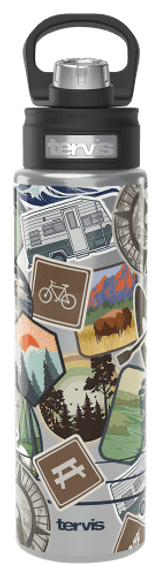 Tervis Tumbler Camp Stickers Stainless Steel Wide-Mouth Bottle - 24 oz.