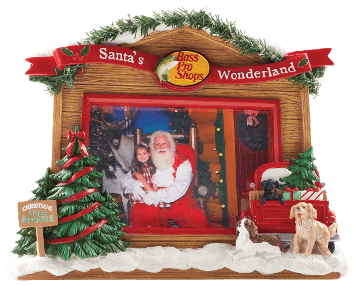 Bass Pro Shops Santa's Wonderland Picture Frame Matthews Auctioneers