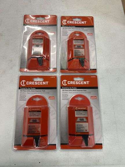4 packs of Crescent Carbon Steel Utility Razor Blade(100-Pack ...