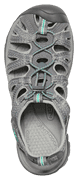 KEEN Whisper Sandals for Ladies - Grey/Peacock Green - 8M