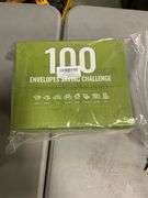 100 Envelopes Money Saving Challenge Box- 100 Envelope Challenge Kit to Save 20000 dollars, Saving Money Organizer for Cash, Petty Cash Box with 100 cash Envelopes for Budgeting (green)