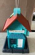 North States Squirrel-Resistant Blue/Teal Plastic Hopper Bird Feeder - Multiple Colors/Finishes - Hanging/Post-Mount - 6.5 lbs. Seed Capacity