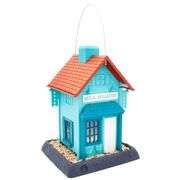 North States Squirrel-Resistant Blue/Teal Plastic Hopper Bird Feeder - Multiple Colors/Finishes - Hanging/Post-Mount - 6.5 lbs. Seed Capacity
