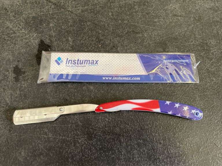 Instumax Folding American Flag Razor - Matthews Auctioneers