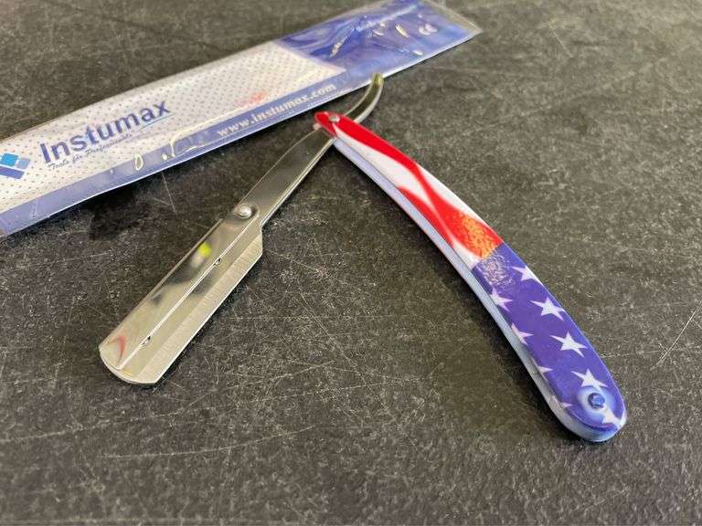 Instumax Folding American Flag Razor - Matthews Auctioneers