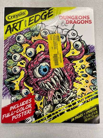 Crayola Art with Edge Dungeons & Dragons Coloring Pages (28pgs), Adult