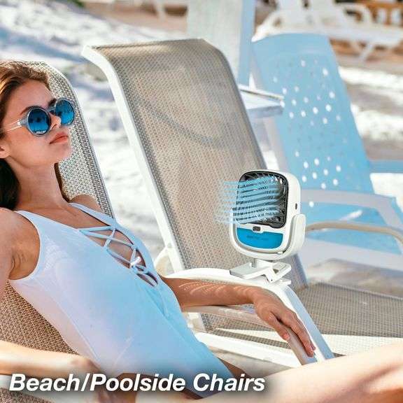 Ontel Products Arctic Air Grip Go Portable Clamp-On Air Cooler