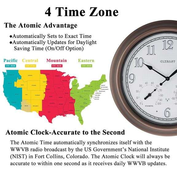 outdoor atomic clocks with temperature