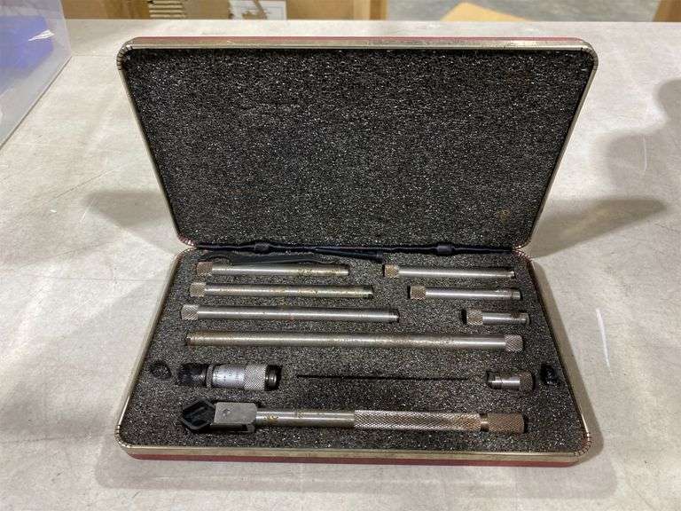 Starrett Inside Micrometer Set Matthews Auctioneers