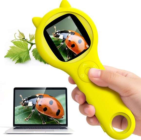 Kids Magnifying Glass With Light 2 0 Inch HD Color Screen Magnifier kids-magnifying-glass-with-light-2-0-inch-hd-color-screen-magnifier