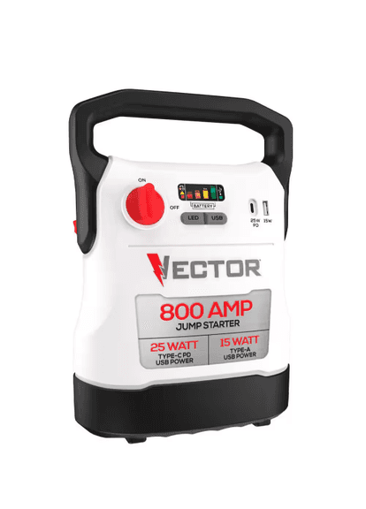 800 Amp Jump Starter with USB Power