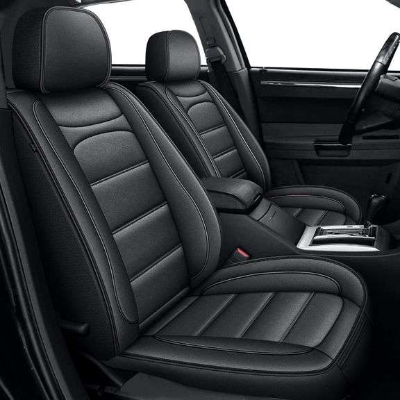 RAWAKORW Seat Covers Leather for Chrysler 300: Full Set Waterproof Easy to Clean Material - Custom Fit for 2007-2025 Chrysler 300