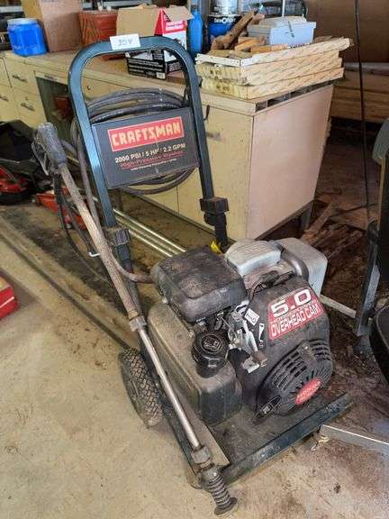 Craftsman 2000 psi pressure washer - Matthews Auctioneers