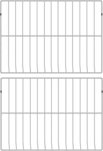 316067902 Oven Rack for Range for Frigidaire, Kenmore Oven 316069800, 316083800 22-7/8" x 16-1/4"(2 Pack)