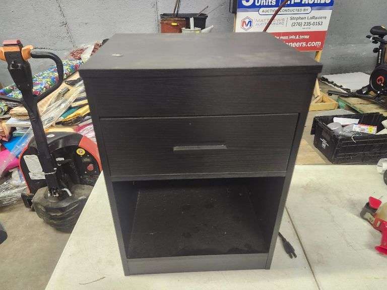 Side table with charging port