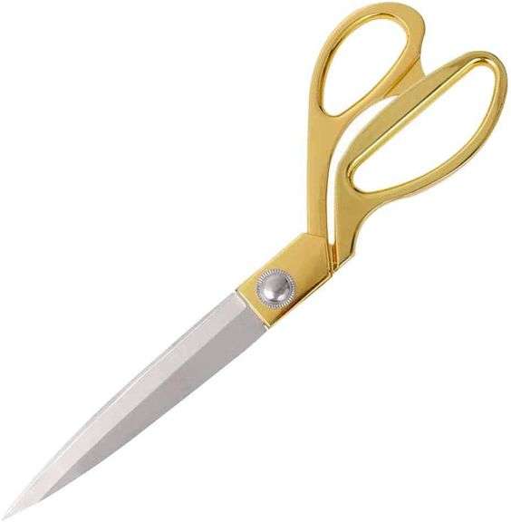 Professional Stainless Steel Heavy Duty Tailor Scissors (Gold ...