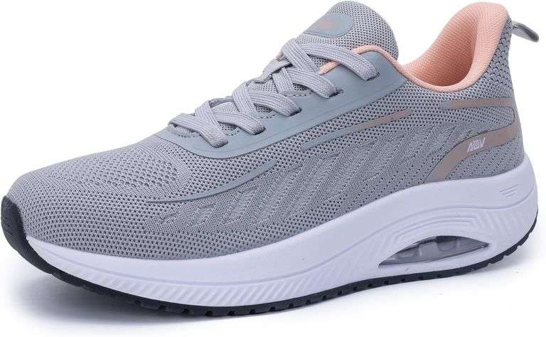 IIV Womens Air Walking Shoes with Arch Support, Casual Workout Tennis Fashion Sneakers for Plantar Fasciitis US 6