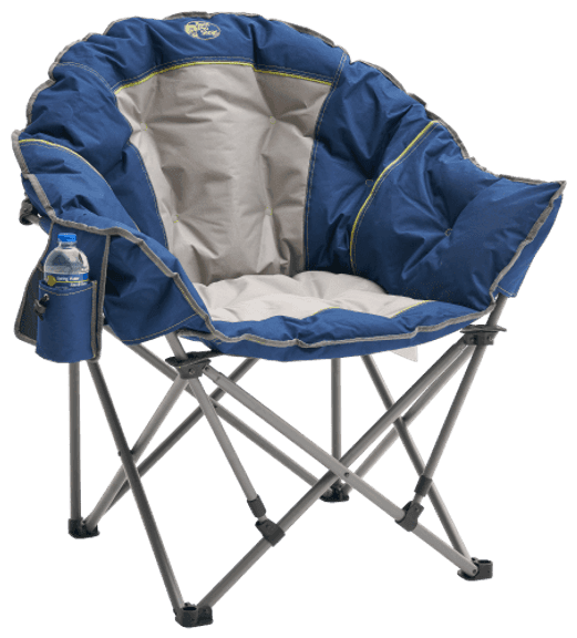 XL Padded Club Chair - Blue/Gray