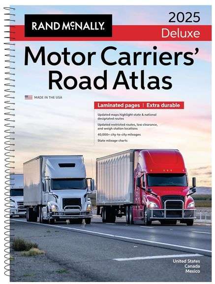 Motor Carriers' Road Atlas 2025: United States, Canada, Mexico