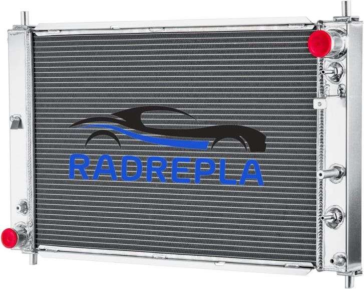 thumbnail image 2 of Aluminum Radiator For Ford Mustang V6 3.8L/3.9L (1997-2004) – 1-Row Downflow With Trans Cooler 2 of 5