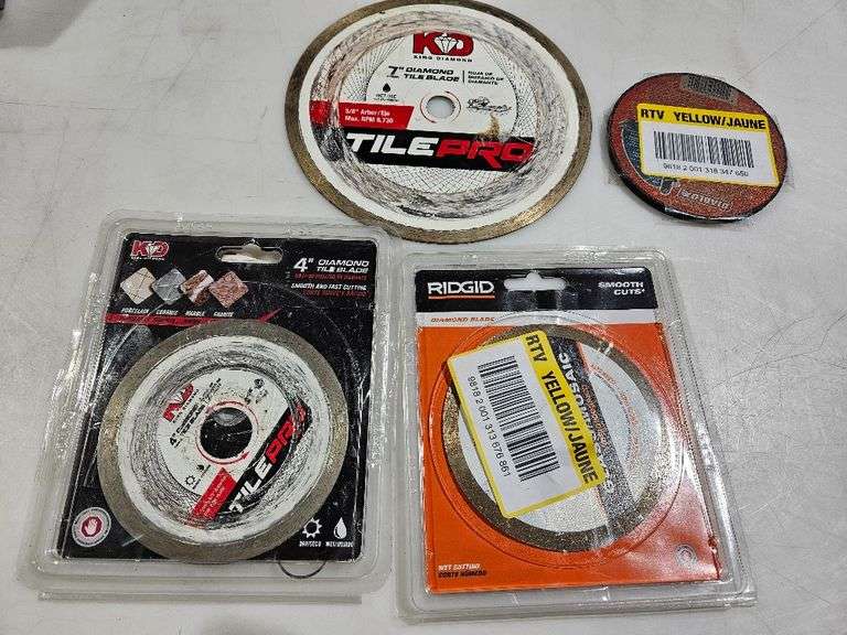 Lot- misc diamond blades