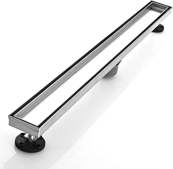 AVSIILE Linear Shower Floor Drain, 30 Inch Brushed Nickel 304 Stainless ...