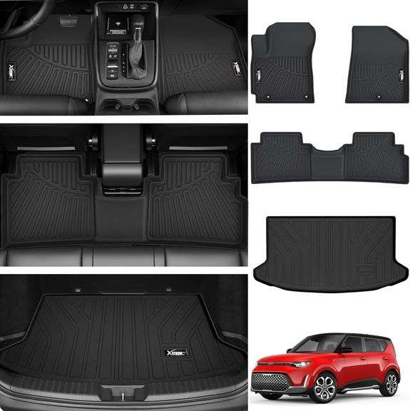 Floor Mats & Trunk Mat for 20202025 Kia Soul All Weather TPE