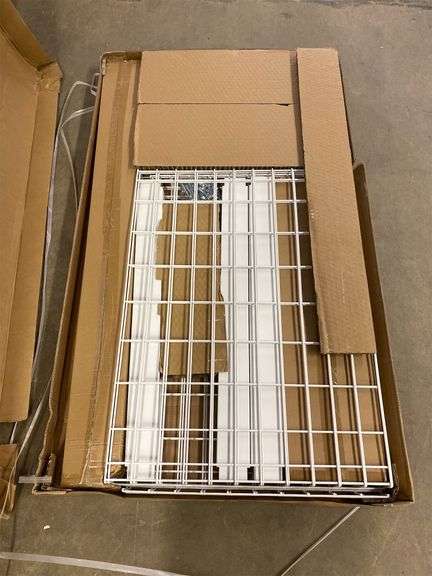 Husky Adjustable Height Garage Overhead Ceiling Storage Rack in White ...