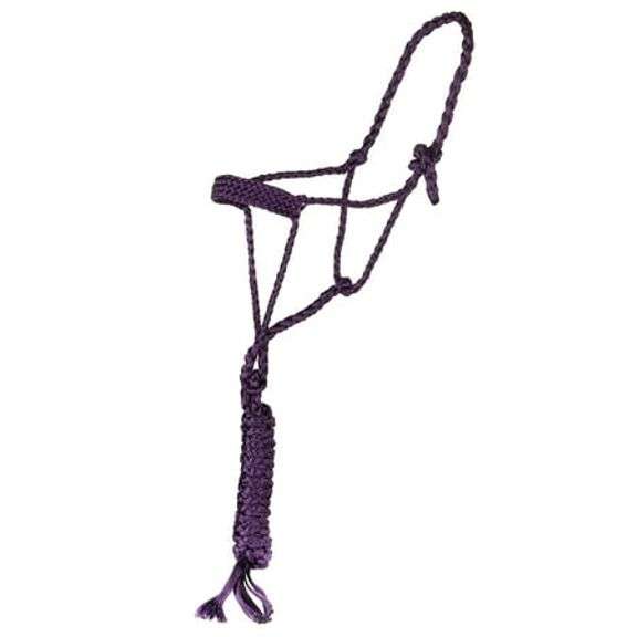 Tough 1 Mule Tape Halter w/10ft Lead Purple