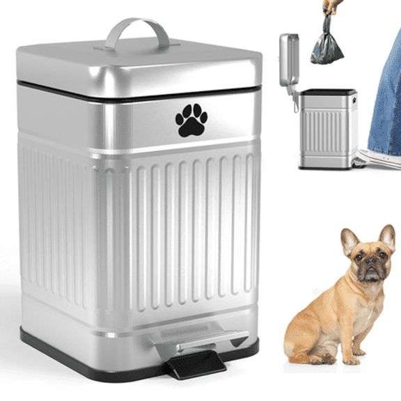 Kopuncare Dog Poop Trash Can Outside, 5L/1.3 Gal Dog Poop Bucket With - View #9