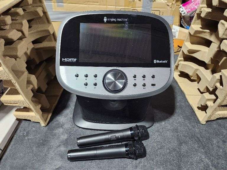 Singing Machine Platinum WiFi Karaoke System with 10" Touchscreen Display & 2 Wireless Microphones
