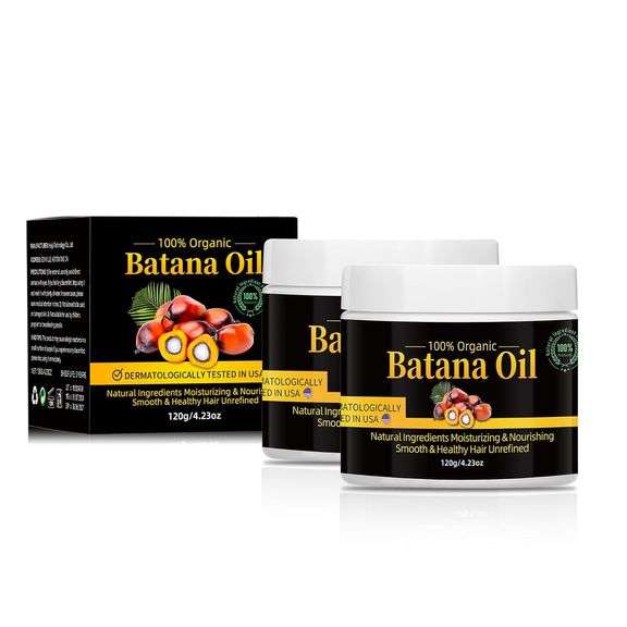 (2) Raw Batana Oil for Hair Growth: 100% Pure,Restores Damaged Hair & Scalp Promotes Hair Thickness for Men & Women (2pcs 8.46 OZ)