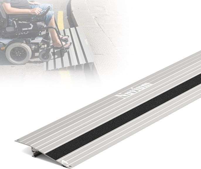 1" Rise Threshold Ramp for Doorways, Aluminum Door Entry Ramps for ...