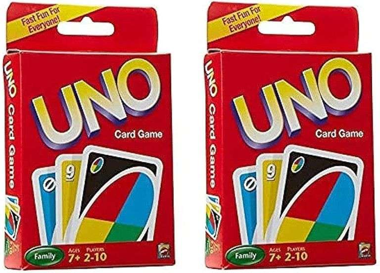 2 In Uno (2) UNO Card Game (2 Pack) - Matthews Auctioneers