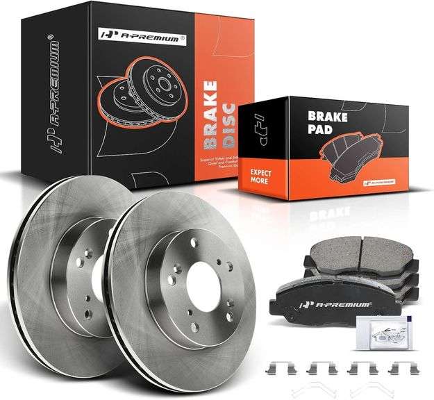 262mm Rear Drilled Rotor + Ceramic Brake Pad for 2007-17 Compass