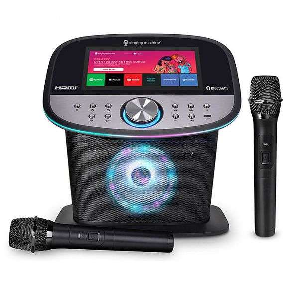 Singing Machine Platinum WiFi Karaoke System with 10" Touchscreen Display & 2 Wireless Microphones