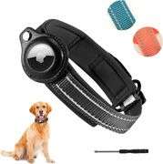 (2) RHXOFYANG Airtag Dog Collar (Medium, Black)