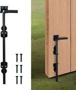 KUPAO 12" Cane Bolt Gate Drop Rod, Heavy Duty Gate Latch for Wooden Fence,
