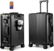 Hard Shell Carry On Luggage 22x14x9, Black