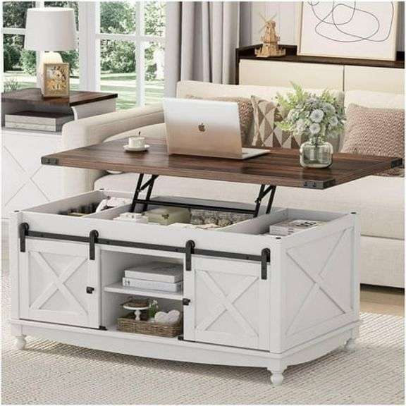 Extra Large Rustic Storage Table Flycity 48