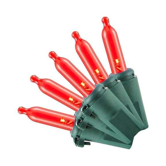 100L Red Mini LED Lights (8-pack)