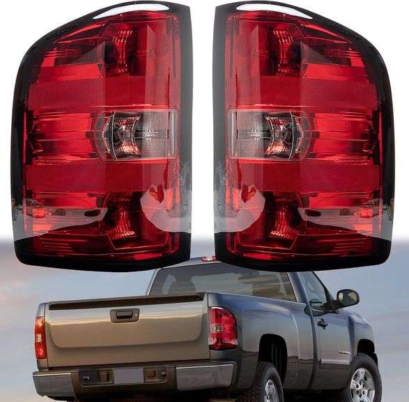 Feux Arrière Gauche Et Droite Pour Chevy Silverado 2007-2013 – Homologués DOT, Montage Facile