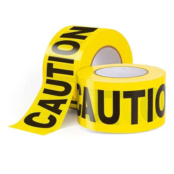 TAPEHOME Caution Tape 2 Pack, 3 inch x 1000 feet Yellow Caution Tape ...