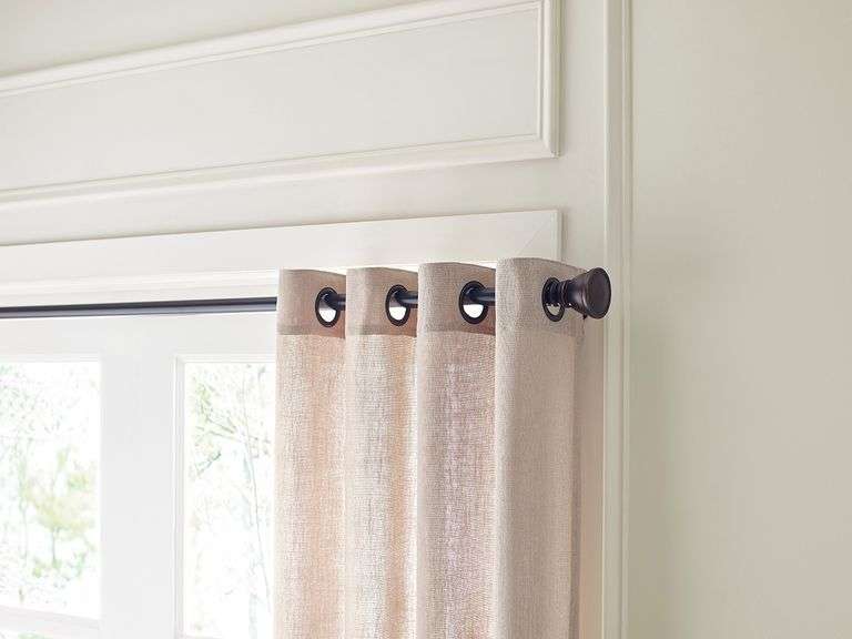 allen + roth 84-in Taupe Light filtering Grommet Single curtain panel ...