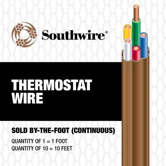 Southwire 18/5 Solid Thermostat Wire (By-the-foot)