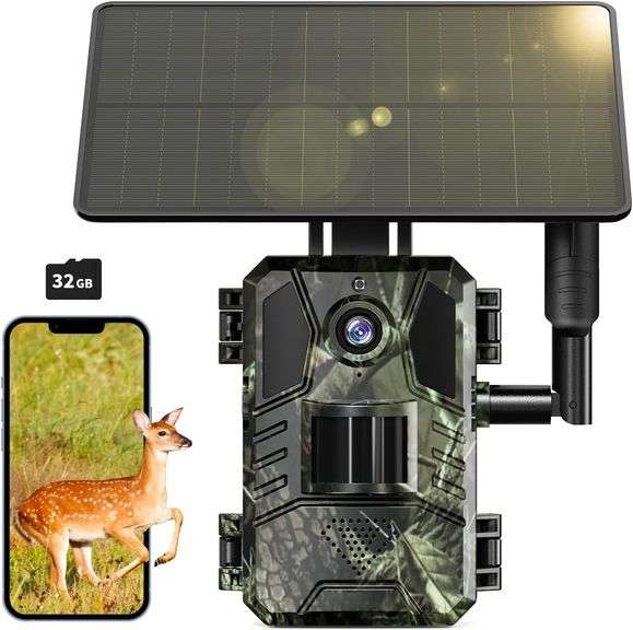 SEHMUA Cellular Trail Cameras Built-in 4G LTE SIM Card with 32GB, Live ...