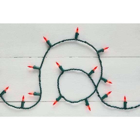 100L Red Mini LED Lights (8-pack)
